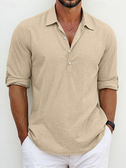 Geo | Cotton Linen Shirt